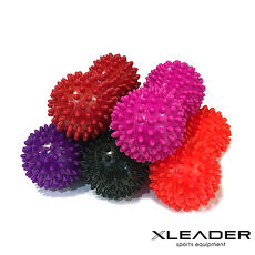 Leader X 加強版穴位紓壓刺蝟花生按摩球 筋膜球 顏色隨機 2入組