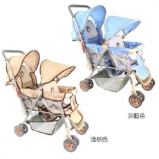 【Babybabe】雙人推車(加碼送推車安全吊掛勾2入)