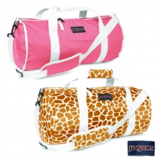 JanSport 雙面校園背包(INNER BEST DUFFLE)-粉紅 / 長頸鹿