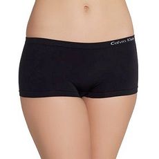 【CK】2015女超細纖維無縫黑色平角內著3件組★預購M