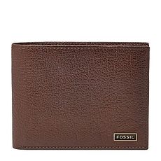 【Fossil】2016男時尚Omega超薄深棕色皮夾★預購