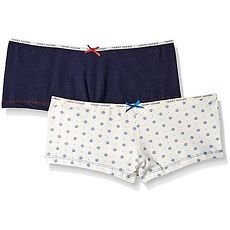 【Tommy Hilfiger】2016女典雅寶藍花朵色混搭四角內著2件組★預購M