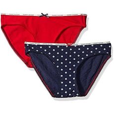 【Tommy Hilfiger】2016女典雅紅寶藍花朵混搭比基尼內著2件組★預購