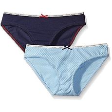 【Tommy Hilfiger】2016女典雅寶藍針點混搭比基尼內著2件組★預購L