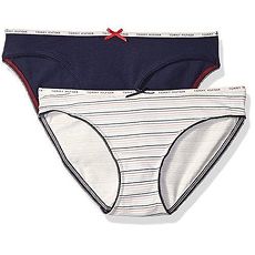 【Tommy Hilfiger】2016女典雅寶藍米白條紋混搭比基尼內著2件組★預購
