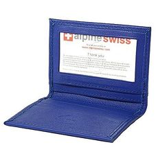 【Alpine Swiss】2017瑞士薄型悠遊卡名片鈷藍色皮夾★預購