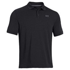 Under Armour 2017男時尚輕柔質感黑色短袖POLO★預購L
