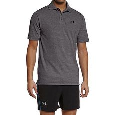 Under Armour 2017男時尚輕柔質感碳灰色短袖POLO★預購L