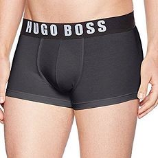 【HUGO BOSS】2017男時尚LOGO彈力黑色四角內著★預購L