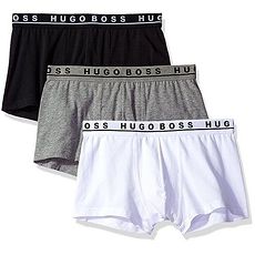 【HUGO BOSS】2017男時尚彈力黑灰白四角內著混搭3件組★預購XL