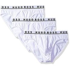 【HUGO BOSS】2017男時尚彈力白色三角內著3件組★預購XL