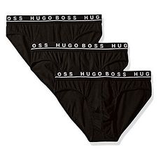 【HUGO BOSS】2017男時尚彈力黑色三角內著3件組★預購
