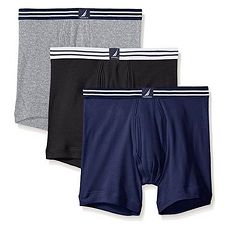 NAUTICA 2018男標識腰帶灰黑藍色四角內著混搭3件組★預購XL