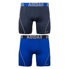 【Adidas】2018男時尚Climacool瑪瑙黑藍色四角修飾內著混搭2件組★預購