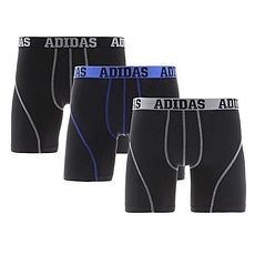 【Adidas】2018男時尚Climalite黑色四角修飾內著混搭3件組★預購