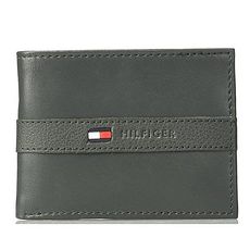 Tommy Hilfiger 2018男時尚Ranger浮雕帶標誌灰色皮夾★預購