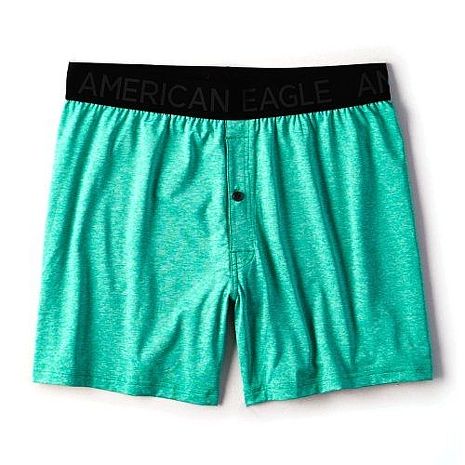【American Eagle】2018男時尚輕質Flex綠松色四角鈕扣內著2件組★預購L