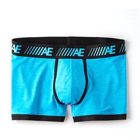 【American Eagle】2018時尚柔軟彈力Mesh藍色四角內著2件組★預購L