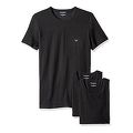 【EMPORIO ARMANI】2018時尚舒適黑色圓領內衣3件組(預購)