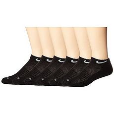 Nike 2018男女舒適Cushion低切黑色運動襪6入組★預購