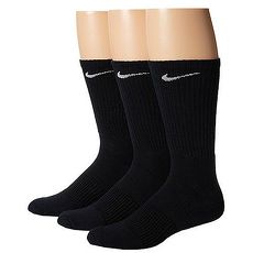 Nike 2018男舒適Dri Fit黑色中統運動襪3入組★預購