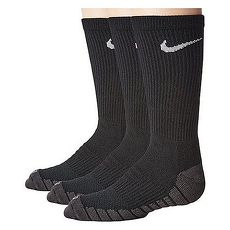 Nike 2018男女學童Dry Cushion黑色中統運動襪3入組★預購