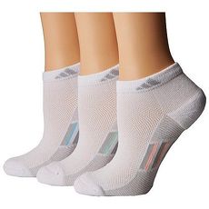 【Adidas】2018女Superlite低切白運動雙色塊短襪3入組★預購