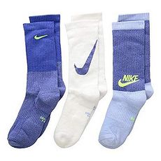 Nike 2018男女兒童時尚Multi鈷藍白色中筒襪混搭3入組 ★預購