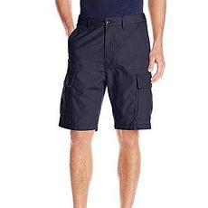 【Levi’s】2018男時尚Carrier多口袋深寶藍色貨物休閒短褲★預購