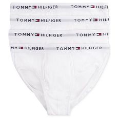 【Tommy Hilfiger】2018男時尚經典白色三角內著4件組★預購