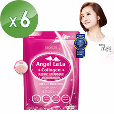 【Angel LaLa天使娜拉】陳德容代言活顏膠原粉(莓果)(PO.OG PLUS) (120g/包x 6包)