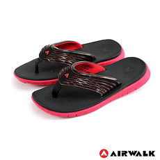 AIRWALK(男) - 發光體 性能強調彈力舒適夏日人字拖鞋 - 發光紅