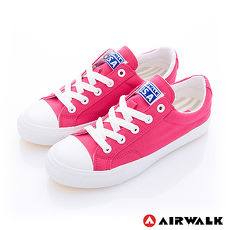AIRWALK(女) - 可愛圓頭青春百搭帆布鞋 - 桃紅