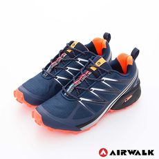 AIRWALK(男) - 雷電之光 撞色越野戶外運動鞋 - 桔閃藍