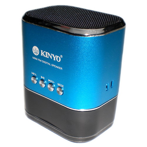 【KINYO】高容量電池FM讀卡喇叭(MPS-377)