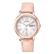 【CITIZEN星辰】亞洲限定XC 甜美知性光動能計時女用皮帶腕錶(EW2422-04A)