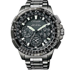 【CITIZEN 星辰】 PROMASTER鈦金屬領航雙時區計時錶(CC9025-51E)-黑/47mm