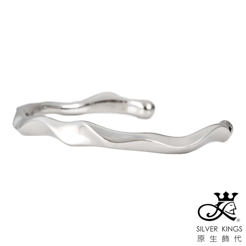 原生飾代SilverKings 生命之環 316L白鋼手環(白)中(約5.8cm)