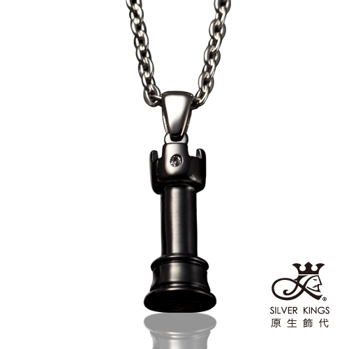 原生飾代SilverKings 凱旋 316L白鋼墜鍊(黑)