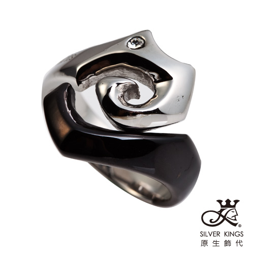 原生飾代SilverKings 陰陽海 316L白鋼戒指國際戒圍#13