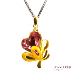 J’code真愛密碼 甜蜜負荷黃金/純銀/施華洛世奇水晶墜子 送項鍊