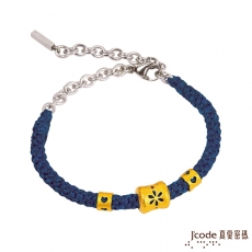 J’code真愛密碼 煙花黃金手鍊-藍