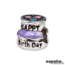 ESPANA伊潘娜 祝福純銀/琺瑯串珠-紫