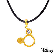 Disney迪士尼金飾 米奇黃金墬子 送項鍊