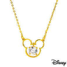 Disney迪士尼金飾 快樂米奇黃金項鍊