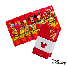 Disney迪士尼系列金飾-黃金元寶紅包禮盒