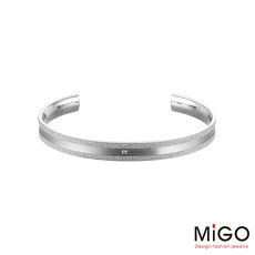 MiGO 星空施華洛世奇美鑽/白鋼手環-大
