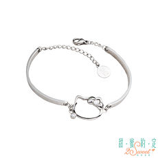 甜蜜約定 HelloKitty x LINE 我的女孩白鋼手鍊