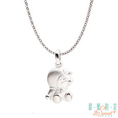 甜蜜約定 Doraemon Kiss Me 哆啦A夢純銀/白鋼項鍊