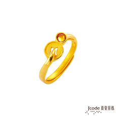 【預購】J’code真愛密碼 財滾黃金/水晶戒指